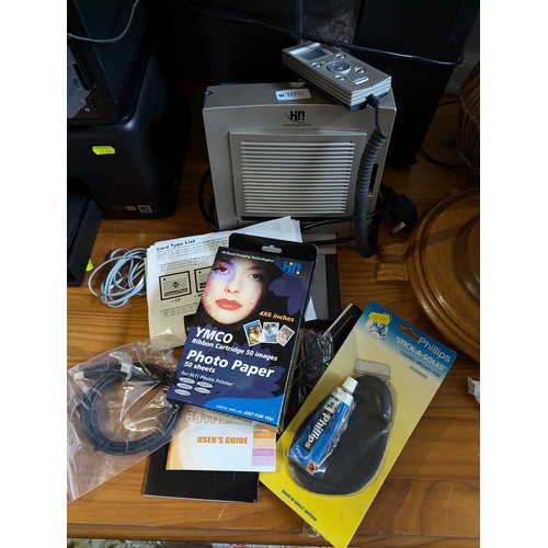 307 - Hi-Ti Photo Printer with instructions and photo paper.