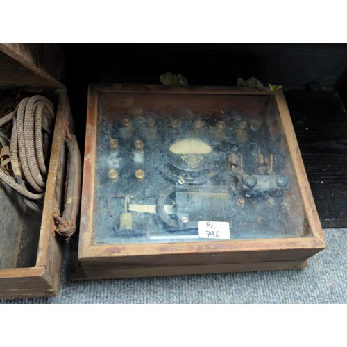 796 - Three cased scientific instruments