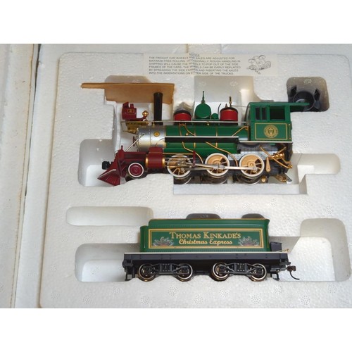 842 - Hawthorn Village Thomas Kinkade Christmas Train, boxed