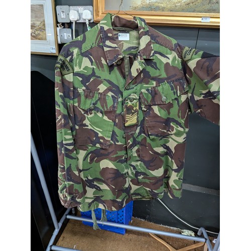 1035 - Four camouflage jackets and matching trousers