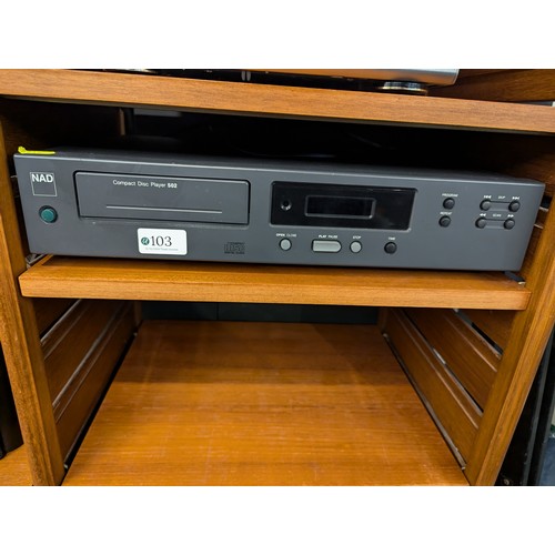 103 - NAD 502 cd separate. Sold in full working order.