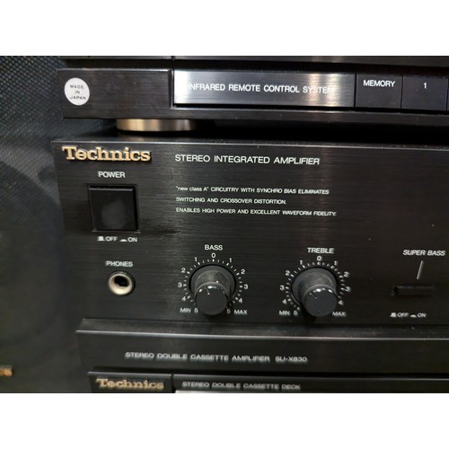 101 - Technics separates system with Technics SB-F860 speakers