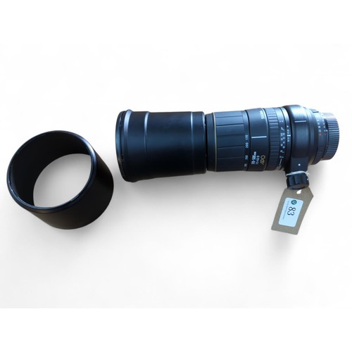 83 - Sigma 170-500mm f/5-6.3 apo lens for Nikon f mount. With case. Tested with Nikon z5, autofocus appea... 