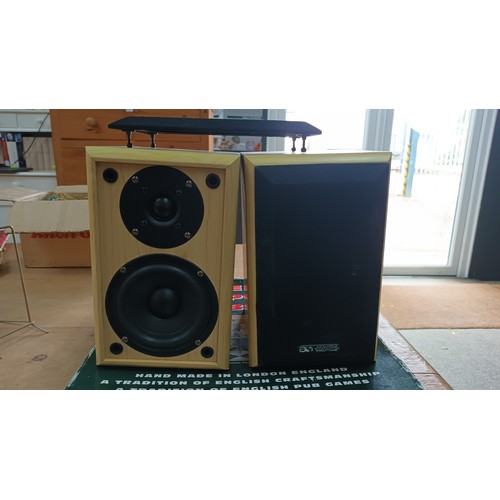 466 - Pair of Acoustic Solutions bookshelf speakers. Model no. AV-20 MK2.