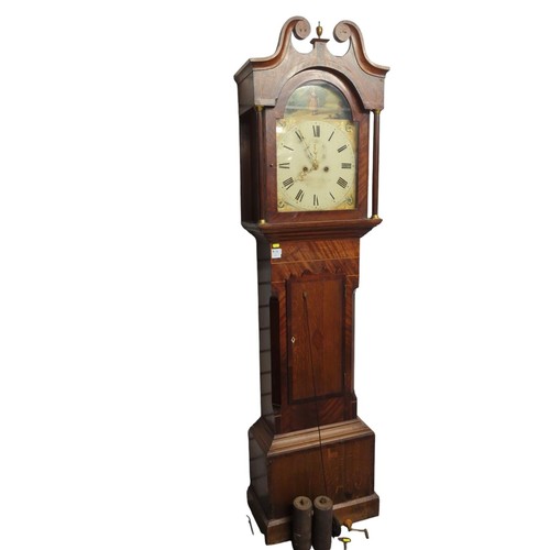 14 - A C19 longcase clock, by John Tomlin's of Horncastle. H196cm.