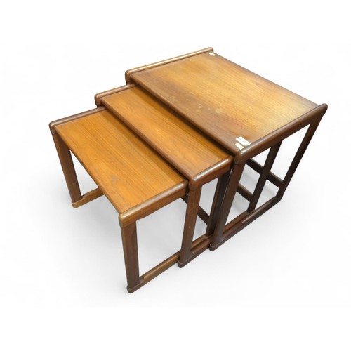 51 - G-Plan mid-century modern teak nesting tables. Largest W54.5cm D42.5cm H48cm