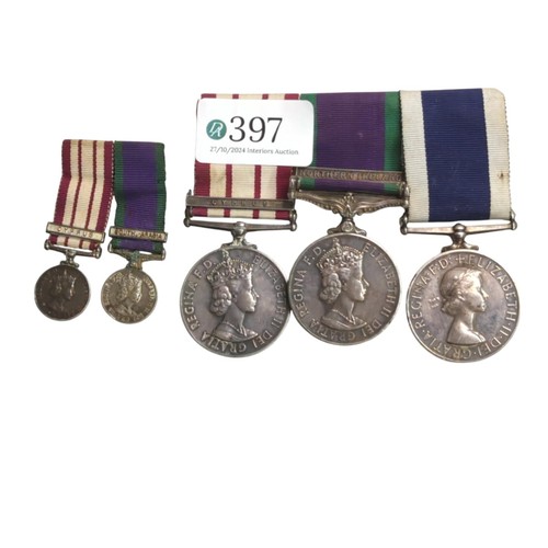 397 - Elizabeth II group of three medals awarded to R.M.15536 P.R.E. Morgan. MNE. R.M., including Naval Ge... 