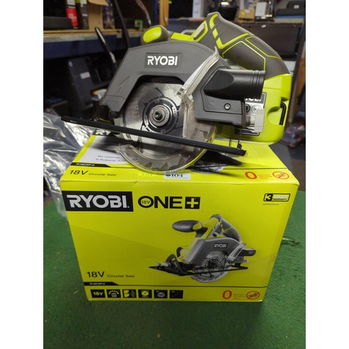 104 - Ryobi one+ cordless circular saw RT18CSP 18 volt 150mm blade