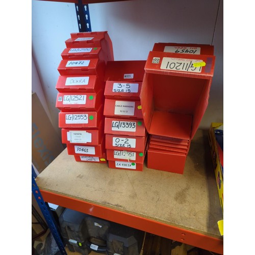 105 - Plastic storage trays x 30