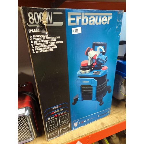 111 - Erbauer 800W paint sprayer in box 