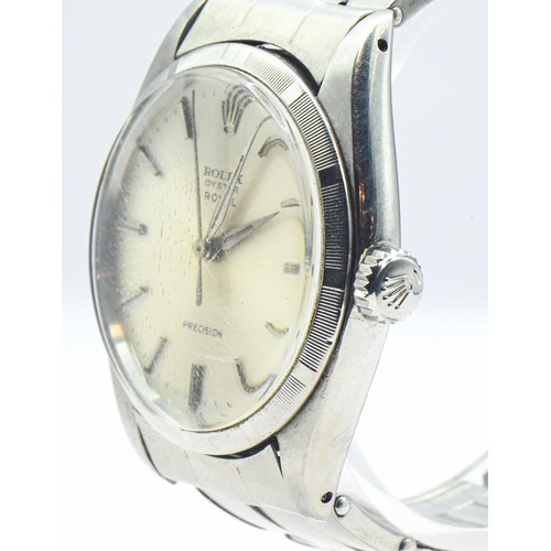 9 - Rolex Oyster Royal Precision stainless steel wristwatch, circa 1962, ref. 6247, serial number 790439... 