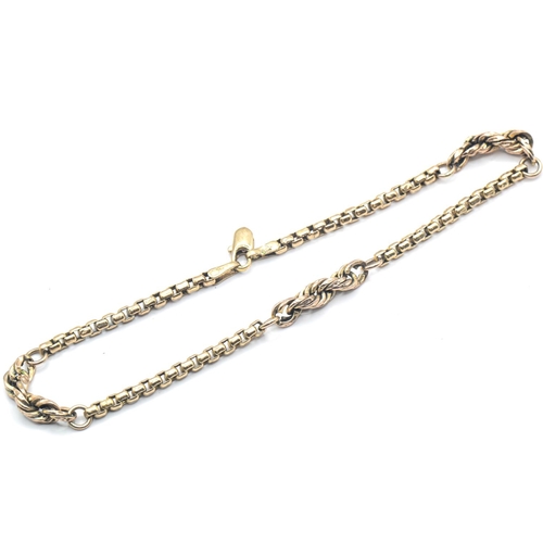 175 - Scrap UnoArre 9ct gold bracelet, stamped UNOAERRE 375, 2.62 grams