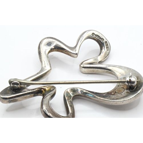 286 - Georg Jensen silver 'Splash' brooch, designed by Henning Koppel, stamped Georg Jensen Sterling ... 