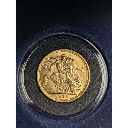 298 - Elizabeth II 1968 full sovereign