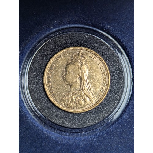 311 - Victoria (Jubilee Head) 1891 Sydney mint full sovereign