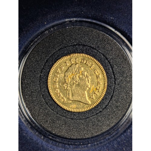 314 - George III 1802 1/3 guinea, 2.73 grams