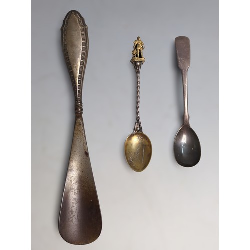 350 - Assorted silver, comprising: a George III sauce ladle, George Smith (III) & William Fe... 