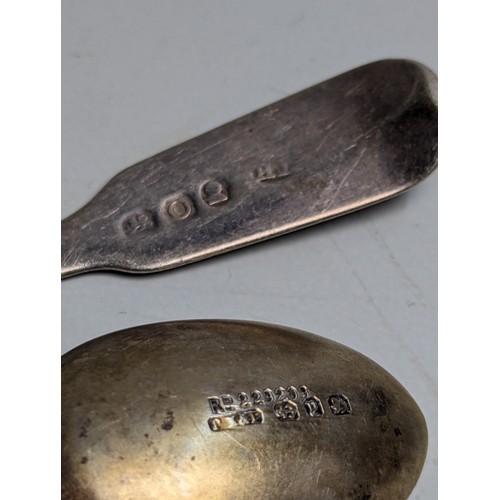 350 - Assorted silver, comprising: a George III sauce ladle, George Smith (III) & William Fe... 