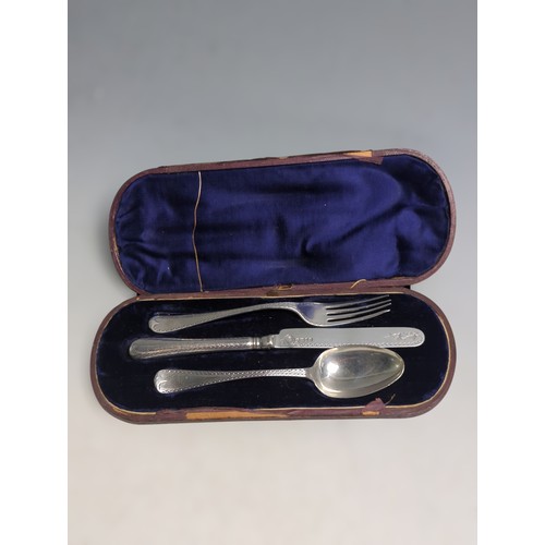 379 - Victorian silver christening set, William Hutton & Sons, Sheffield 1870 and 1873, comprisin... 