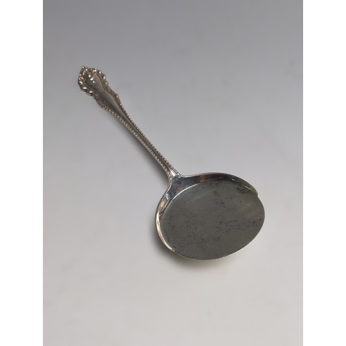 381 - Late Victorian silver tomato server, Maxfield & Sons, London 1894, length 20.6cm, 90 grams