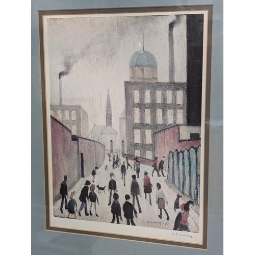 429 - L S Lowry RBA RA (1887-1986) print of 'Mrs Swindells Picture', signed in pencil to margin, KEL blind... 