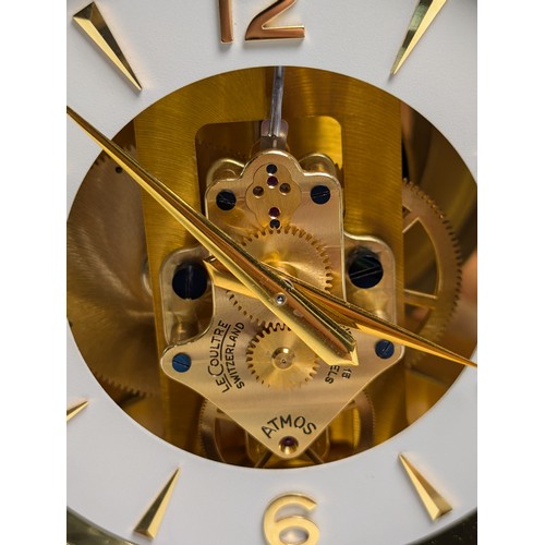 445 - Jaeger-LeCoultre ATMOS clock with presentation case, serial no. 71100, calibre No. 526 circa 1957. W... 