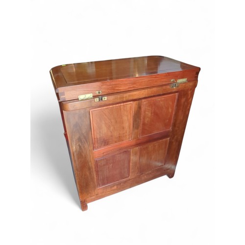 25 - Rosewood cocktail cabinet with various storage drawers and cupboards for a variety of glasses/bottle... 