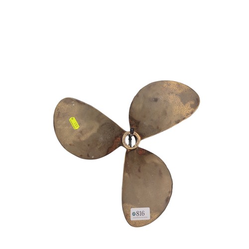 816 - Brass propeller dia. 30cm