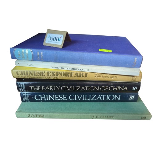 600 - Seven books relating to Chinese history, art and ceramics etc. inc. five hardback