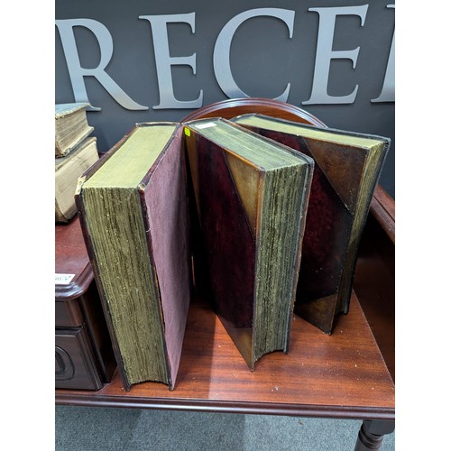 668 - Three large decorative faux books, W30 x L39 x D9cm each