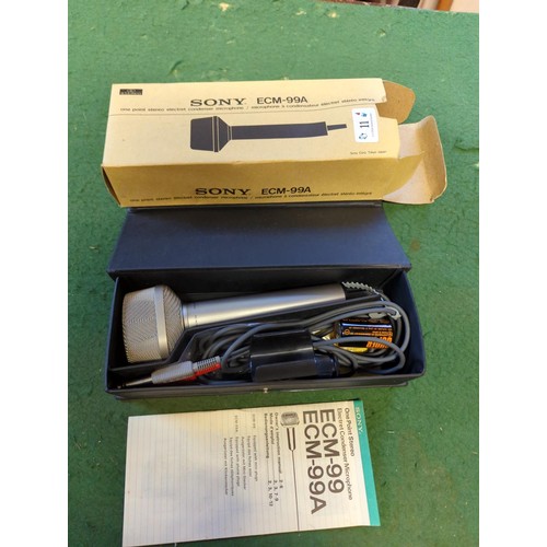 11 - Sony ECM-99A microphone. In box.