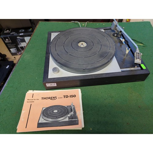 18 - Thorens  turntable. Model TD-150. 