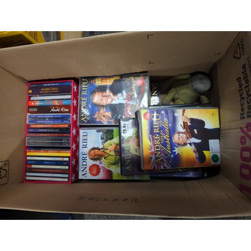 26 - Collection of mainly Andre Rieu DVDs and CDs + 2 books. 