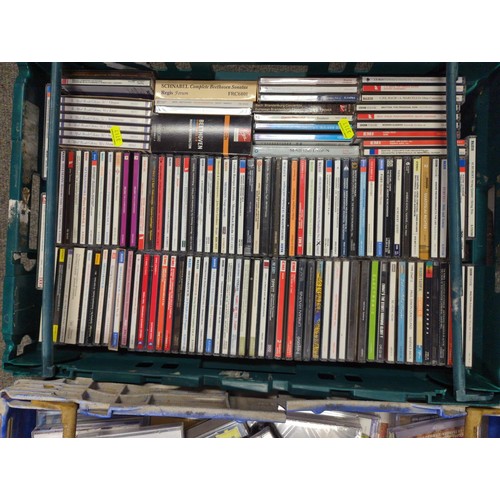 27 - 2 crates of mostly classical CDs. Crates not included. 