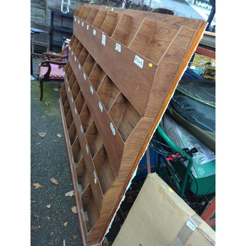 441 - Large pigeon-hole type unit, with A4 size upright compartments. 32 compartments in total. Plywood co... 