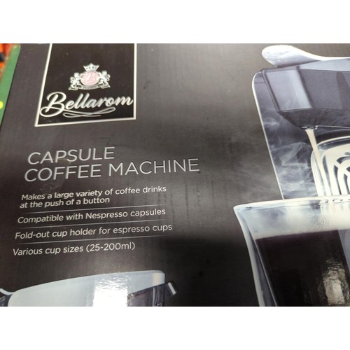 48 - Bellarom capsule coffee machine. 1250W. As new, in box. 