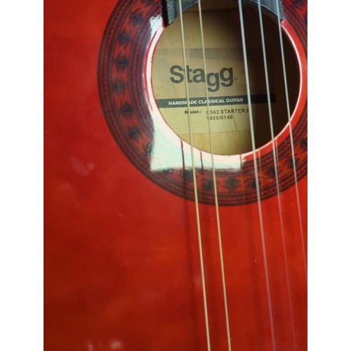 637 - Stagg C542 Starter P acoustic guitar, one broken string