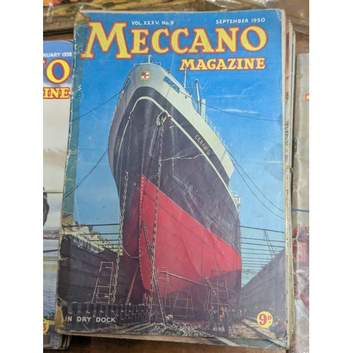 850 - Collection of Meccano Magazines, mainly from 1950s.