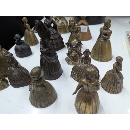 825 - Collectable brass table bells