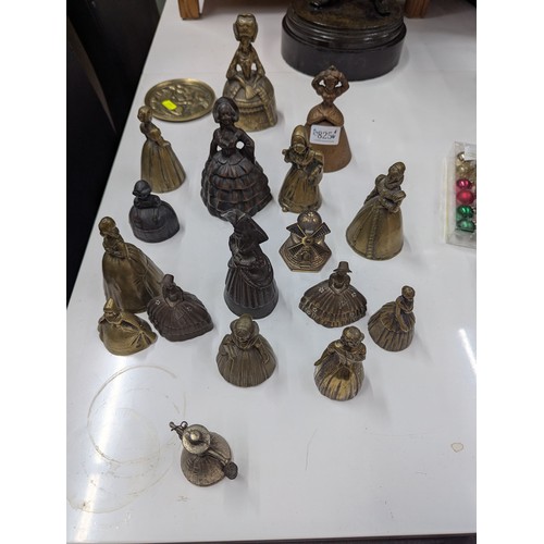 825 - Collectable brass table bells