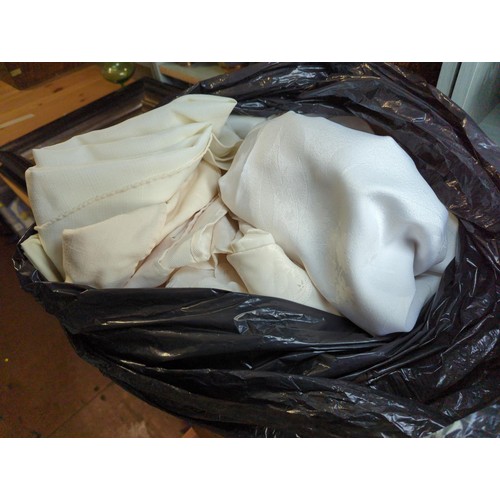 182 - white table ware in black bag