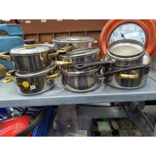 391 - Various Solingen stainless steel cookware. Appears new and unused