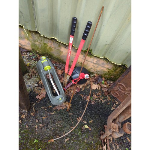 365 - sink unblocker, garden sprinkler & pruners