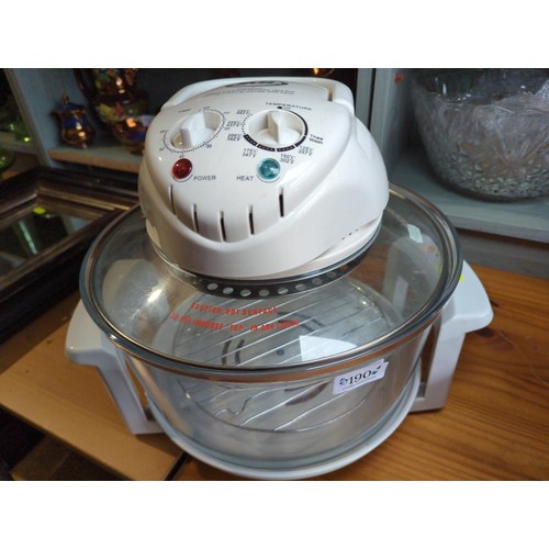 190 - JML halogen oven. Model no. V0811.