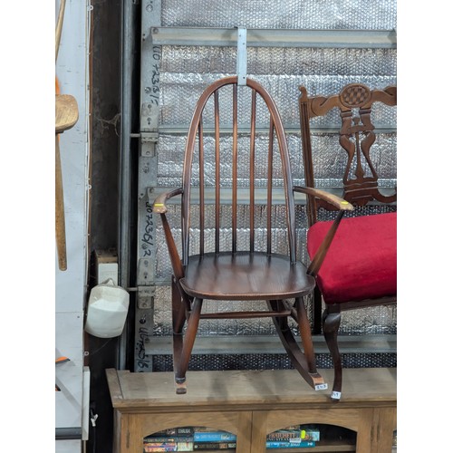 848 - Darkwood Quaker Ercol rocking chair