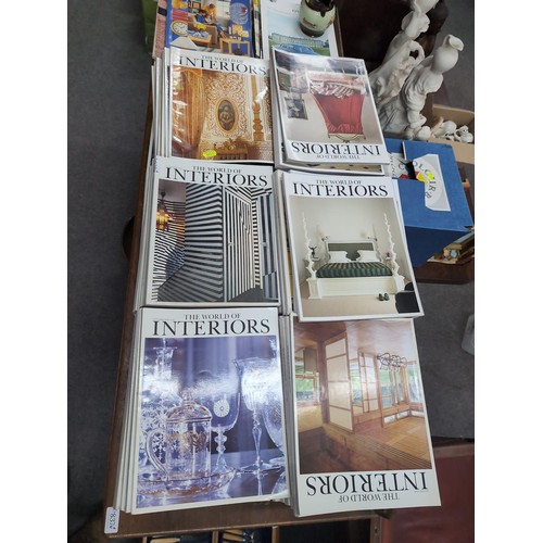 838 - Quantity of The World of Interiors and various other magazines