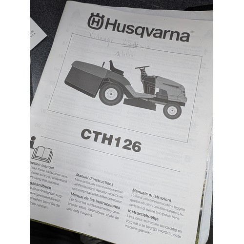 536 - Husqvarna CTH126 ride on lawnmower