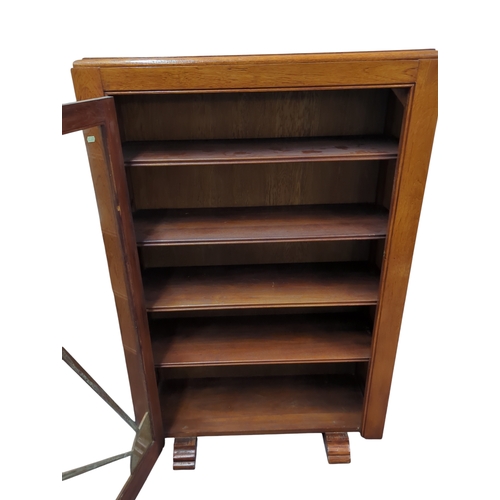 93 - Art deco style bookcase. 87cm by 30cm by 134cm