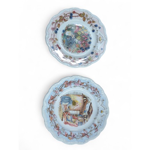 148 - Royal Doulton series of 4  x 4 seasons plates from the Brambly Hedge gift collection (Spring, S... 