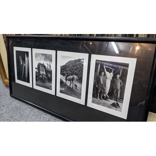 232 - Framed montage of four Chris Chapman Dartmoor photographs, 76 x 37cm.